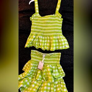 Tommy hilfiger girls skirt set